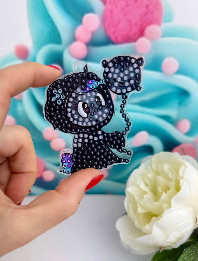 Diamond Painting Schlüsselanhänger "Schnubbi-Mix" 6 Stück Anhänger (Set102)