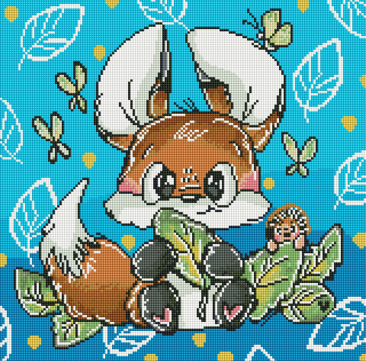 Diamond Painting Bild Schnubbi "Fuchs" von Schnubbirella 40x40cm (inkl. Feenstaub) TSS-676