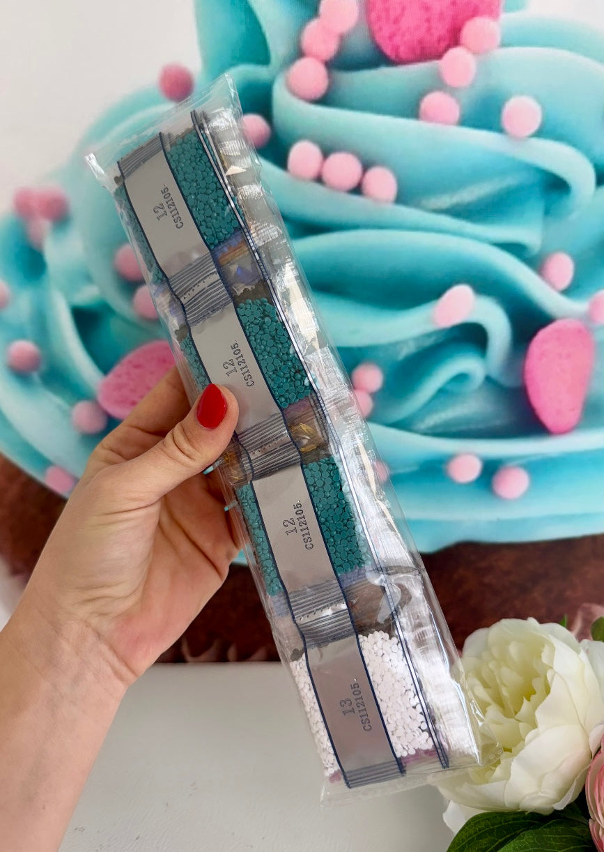 Diamond Painting Pummeleinhorn XXL Frühlingskranz / Anhänger "Pummel & Family" 45x50cm