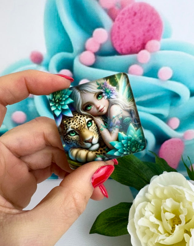 Diamond Painting Cover Minder "Elara & ihr Seelenfreund" (CM)