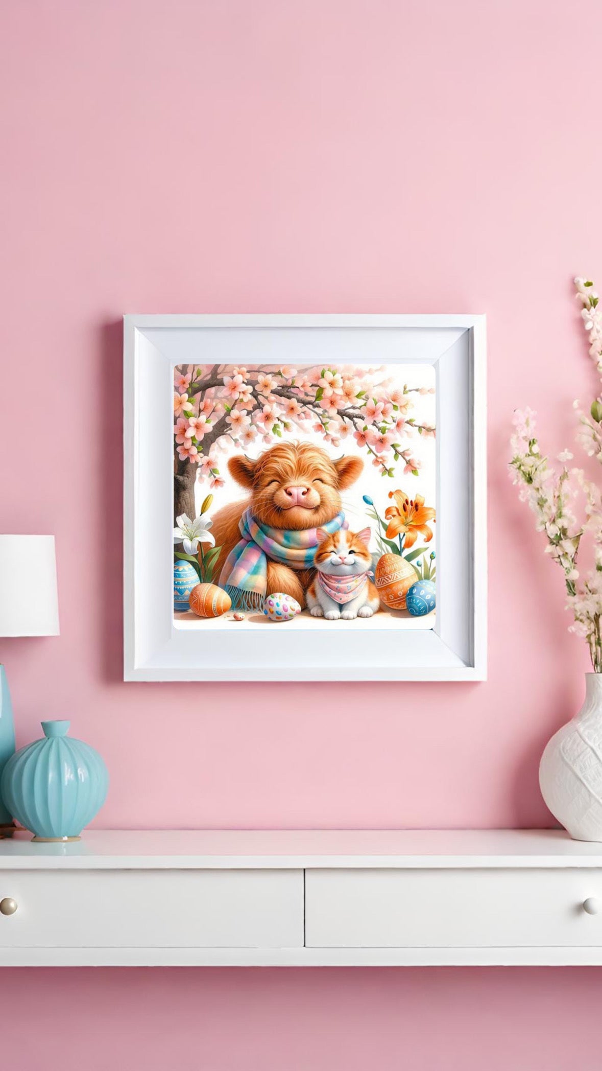 Diamond Painting Bild: "Oster-Freunde" 30x30cm (Teilbild)