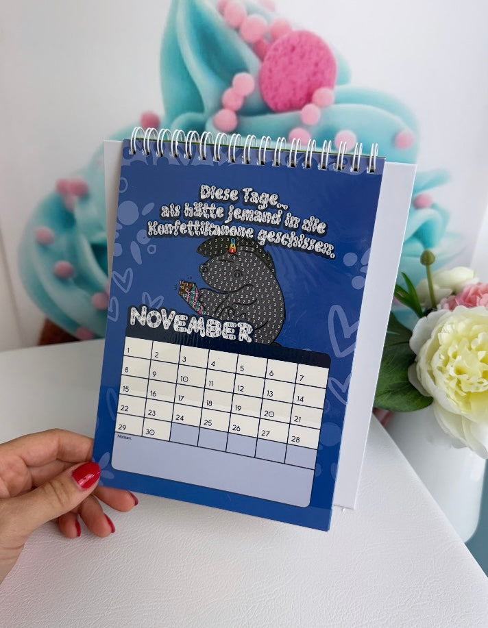 Diamond Painting Pummeleinhorn Tischkalender "Grummeleinhorn" Kalender 2026 (2.Wahl!)