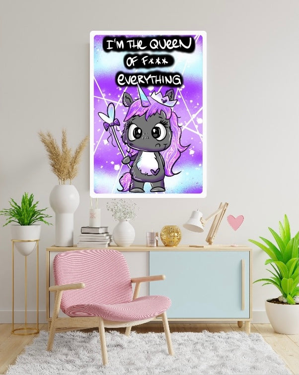 Diamond Painting Bild Schnubbi "Queen Of Everything" von Schnubbirella 40x60cm (inkl. Neon Stones) TSS-365