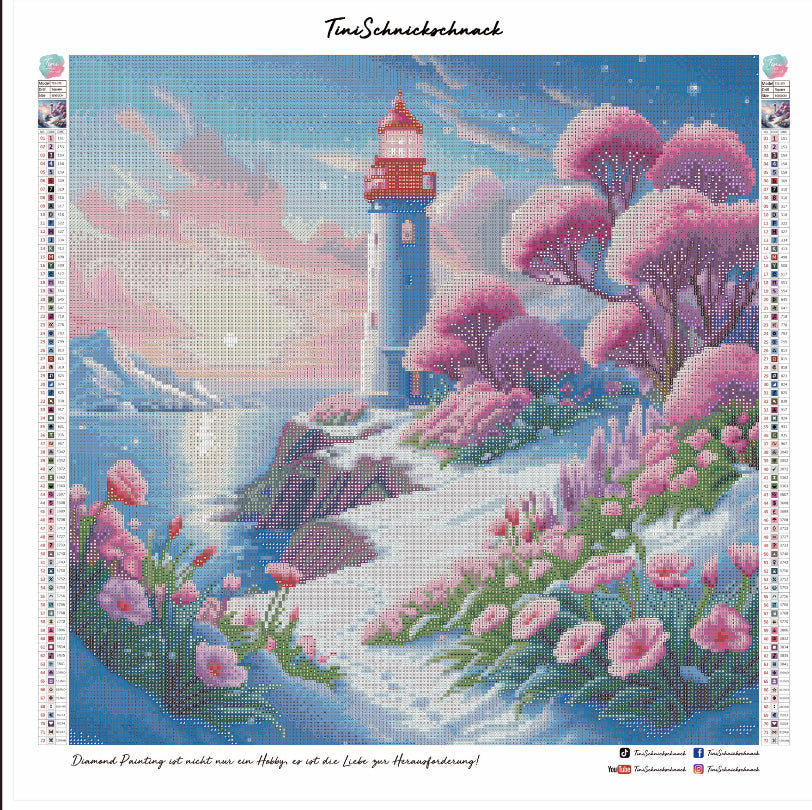 Diamond Painting TiniSchnickschnack Bild "Wintermärchen im Frühling" 50x50cm (inkl. Metallic) TSS-375