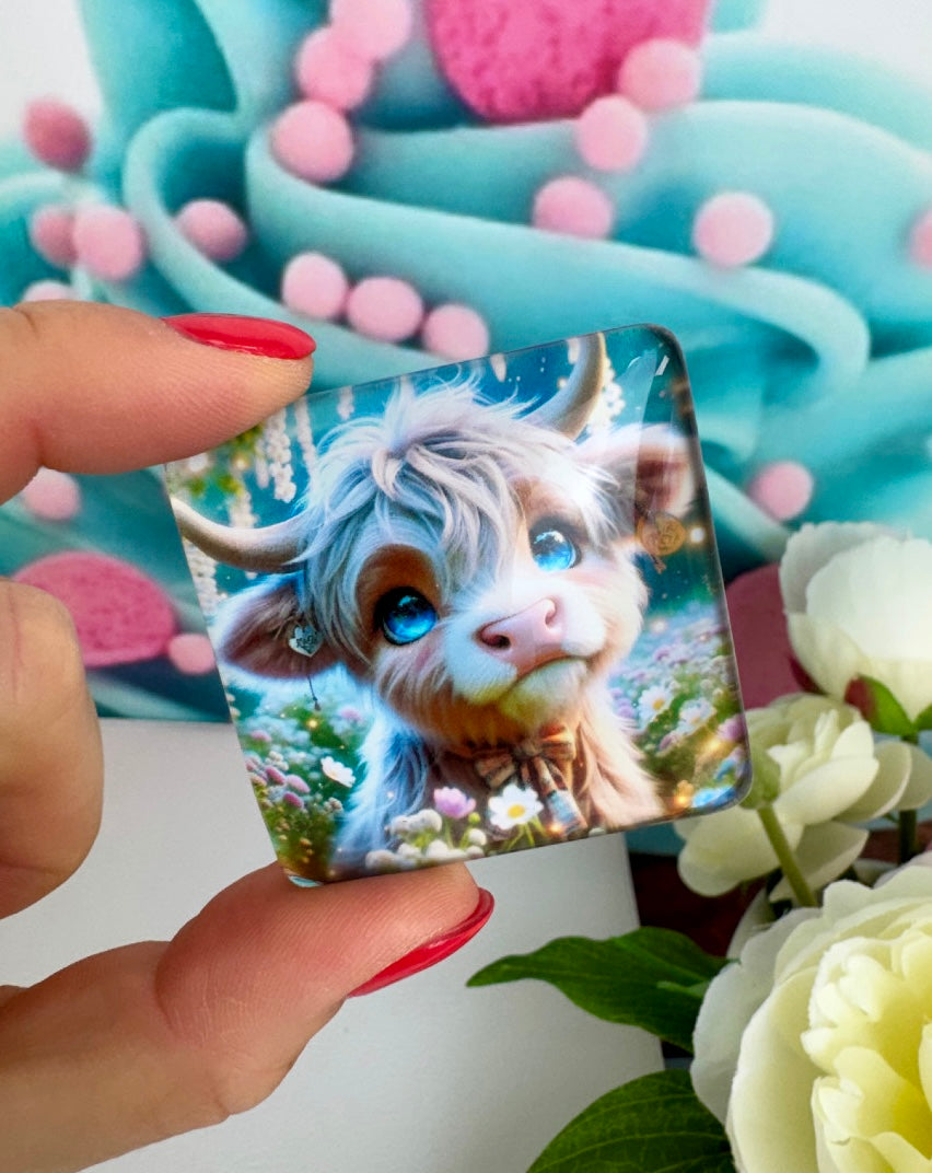 Diamond Painting Cover Minder "Hochlandrind Ronja" (CM)