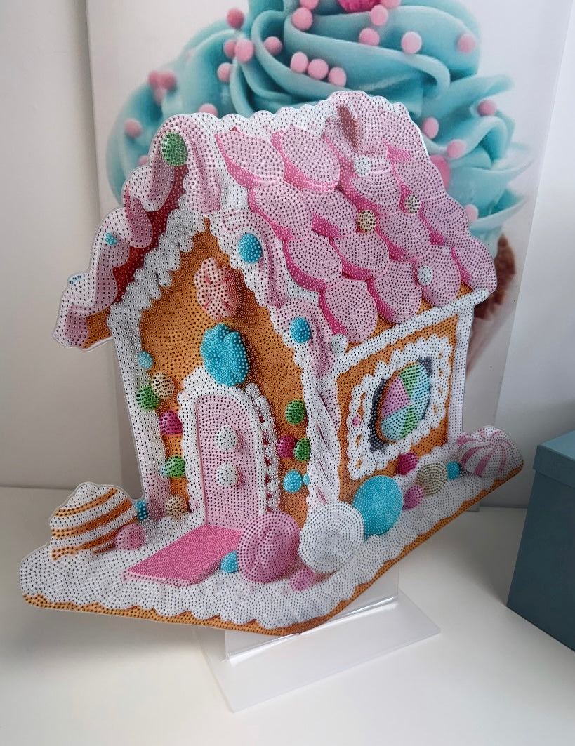 Diamond Painting XMAS XXL Aufsteller "Zuckerhäuschen" 50x53cm (AH248)