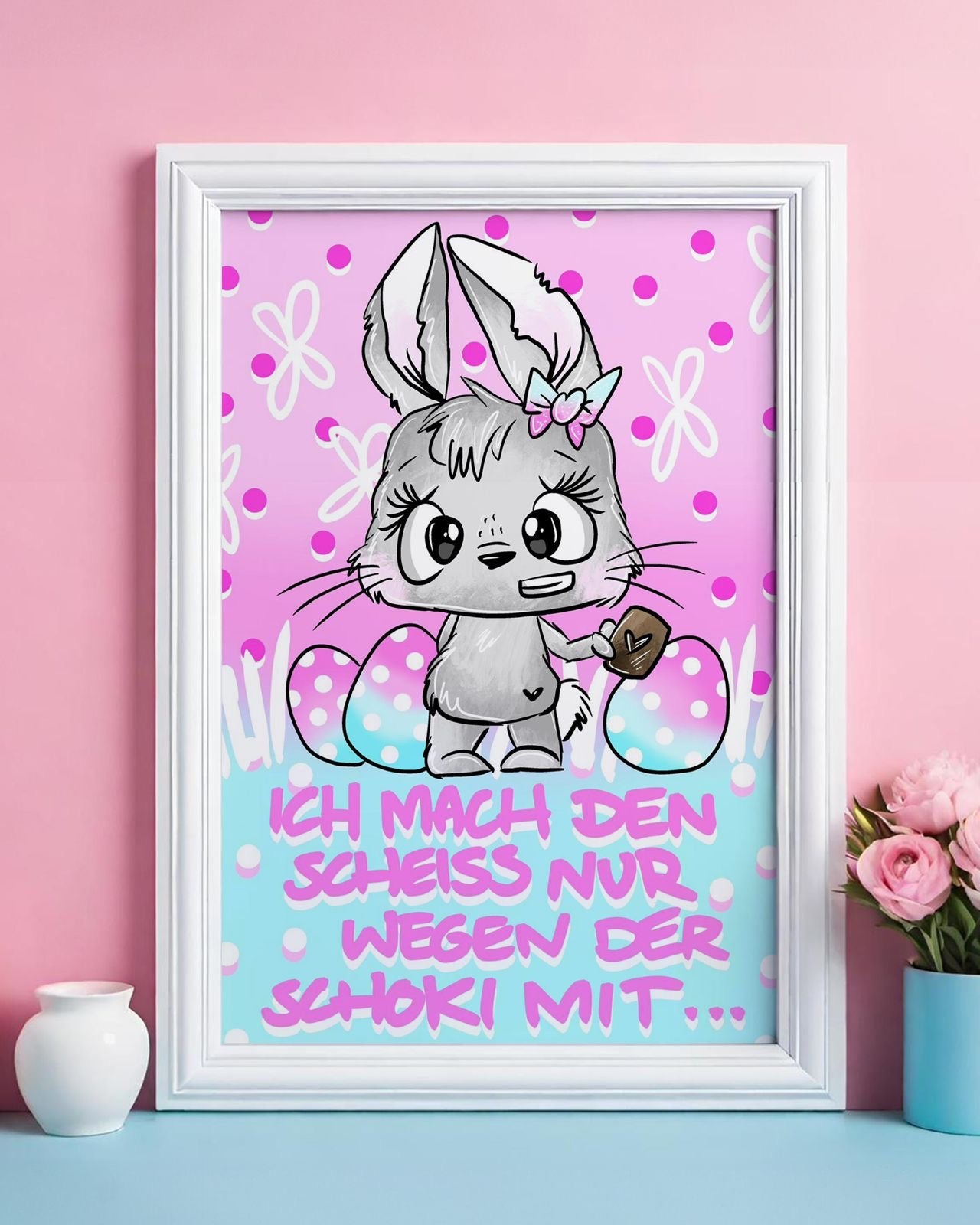 Diamond Painting Schnubbi Bild: "Schnubbihase" Ostern 30x40cm (Teilbild) TB23