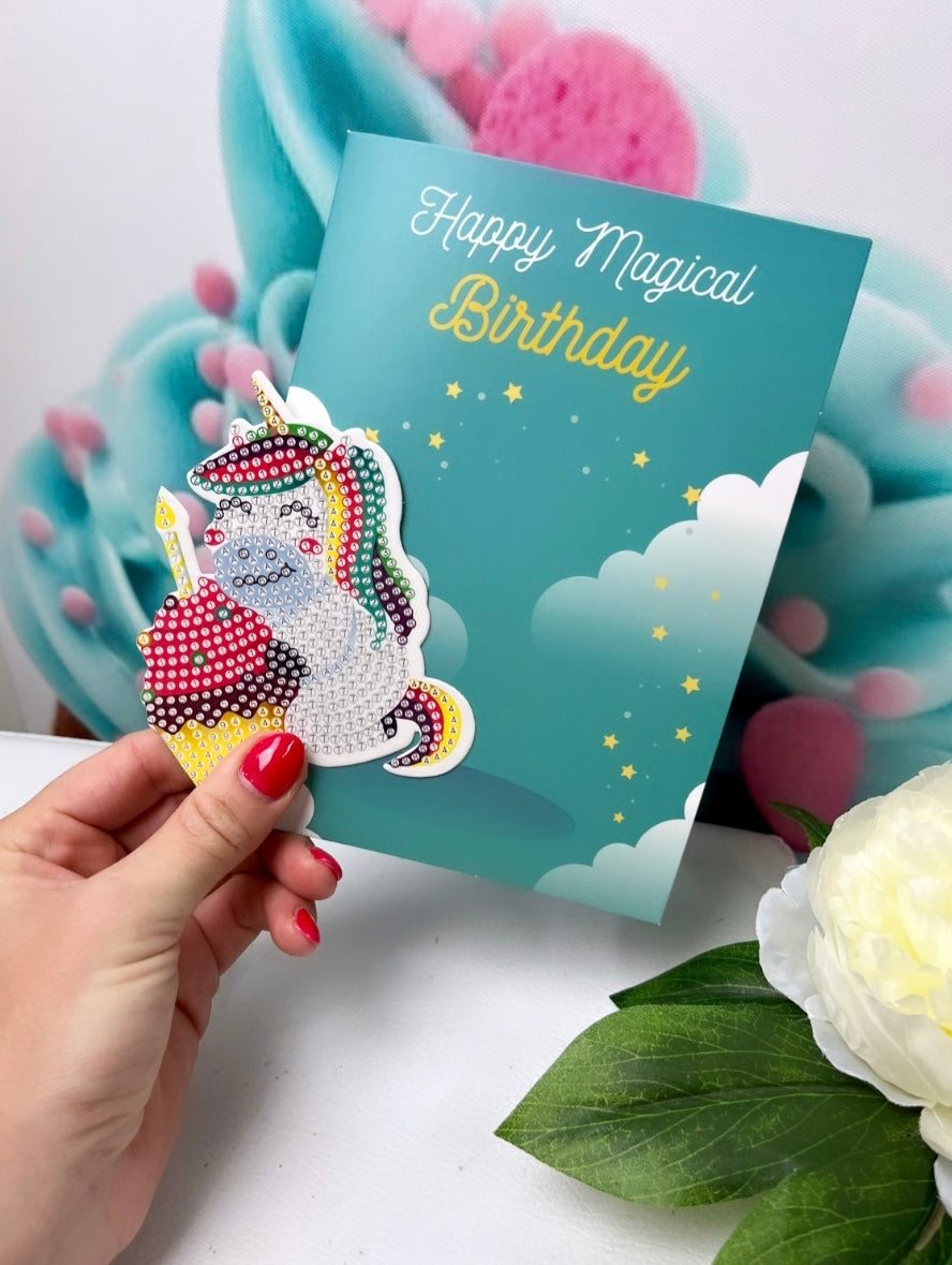 Diamond Painting Grußkarten "XMAS-Birthday" Mix 8er Set (K27)