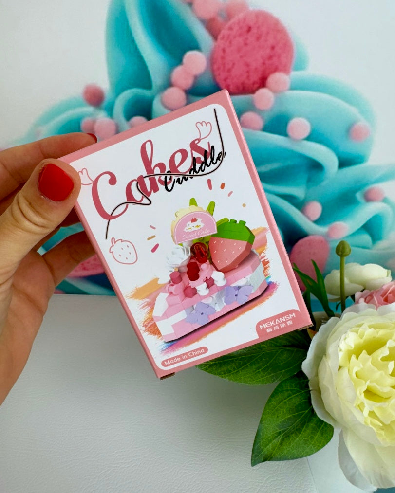 Mini Building Blocks - "Tortenstücke" - Klemmbausteine (6Sets)