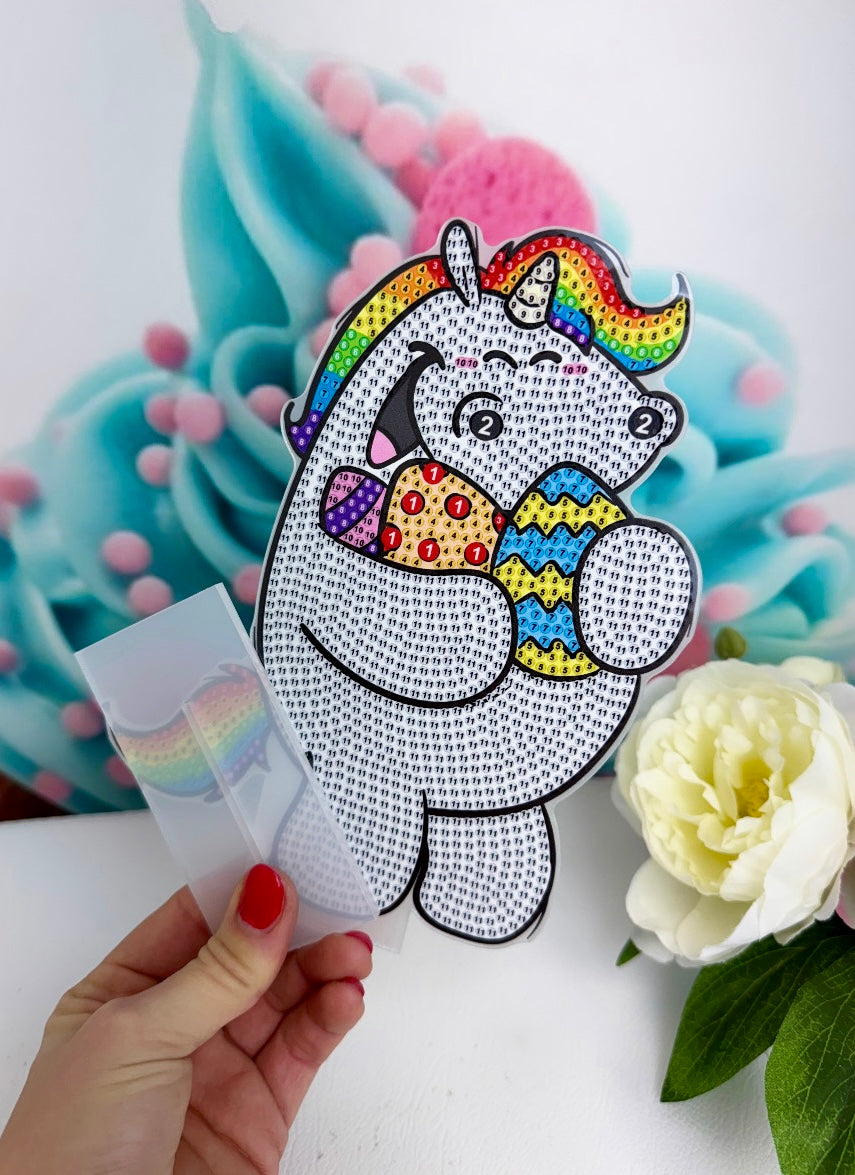 *VORVERKAUF! Diamond Painting Ostern Aufsteller "Oster-Pummel" 15x20cm (O7)