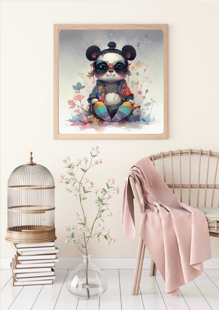 Diamond Painting Bild "Kaja" von AI-Artist Sandrietta_ai 40x40cm mit Candy Stones