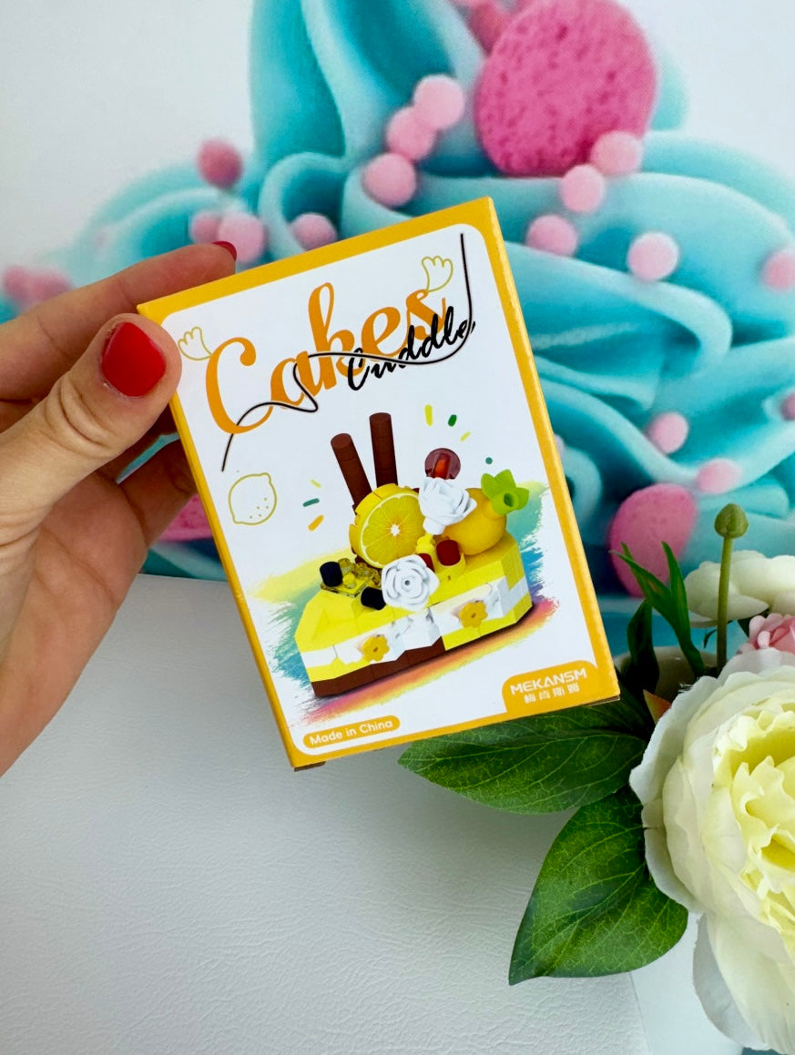 Mini Building Blocks - "Tortenstücke" - Klemmbausteine (6Sets)