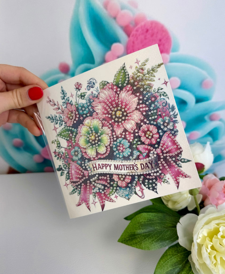 Diamond Painting "Muttertag" Grußkarten 6er Set (K50)