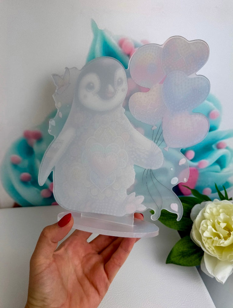 Diamond Painting XMAS Aufsteller "Pinguin" 23x24cm (AH215)