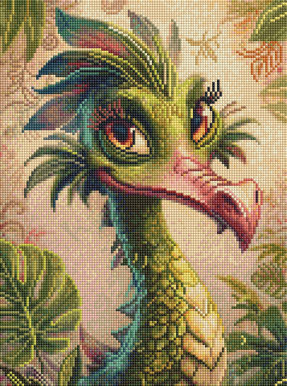 Diamond Painting Bild Fabelwesen Portrait "Auri" von AI-Artist Sandrietta_ai (inkl. Feenstaub) 30x40cm TSS-708