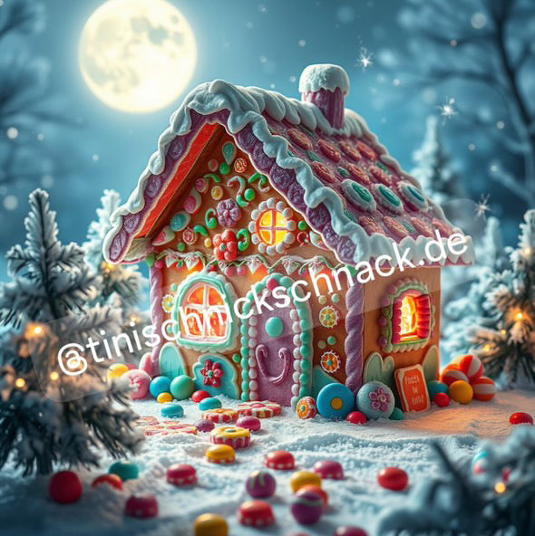 *VORVERKAUF! Diamond Painting TiniSchnickschnack Bild "Lebkuchenhaus" 50x50cm