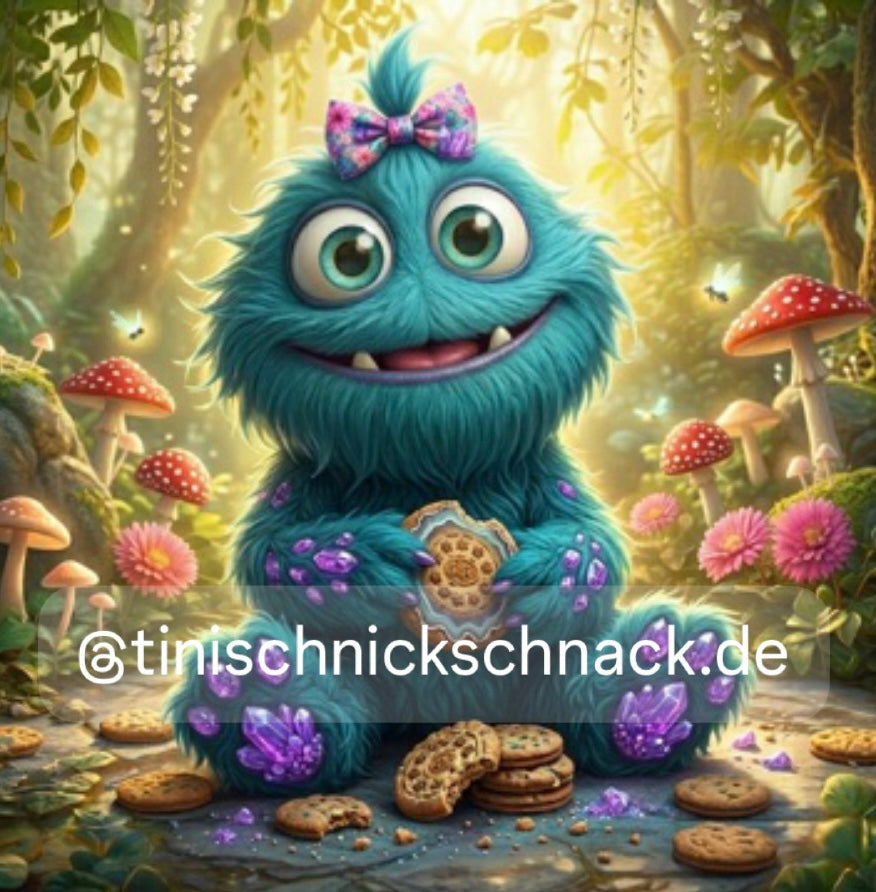 VORVERKAUF! Diamond Painting Bild "Krümelschnute" von TiniSchnickschnack 50x50cm (Full Feenstaub)