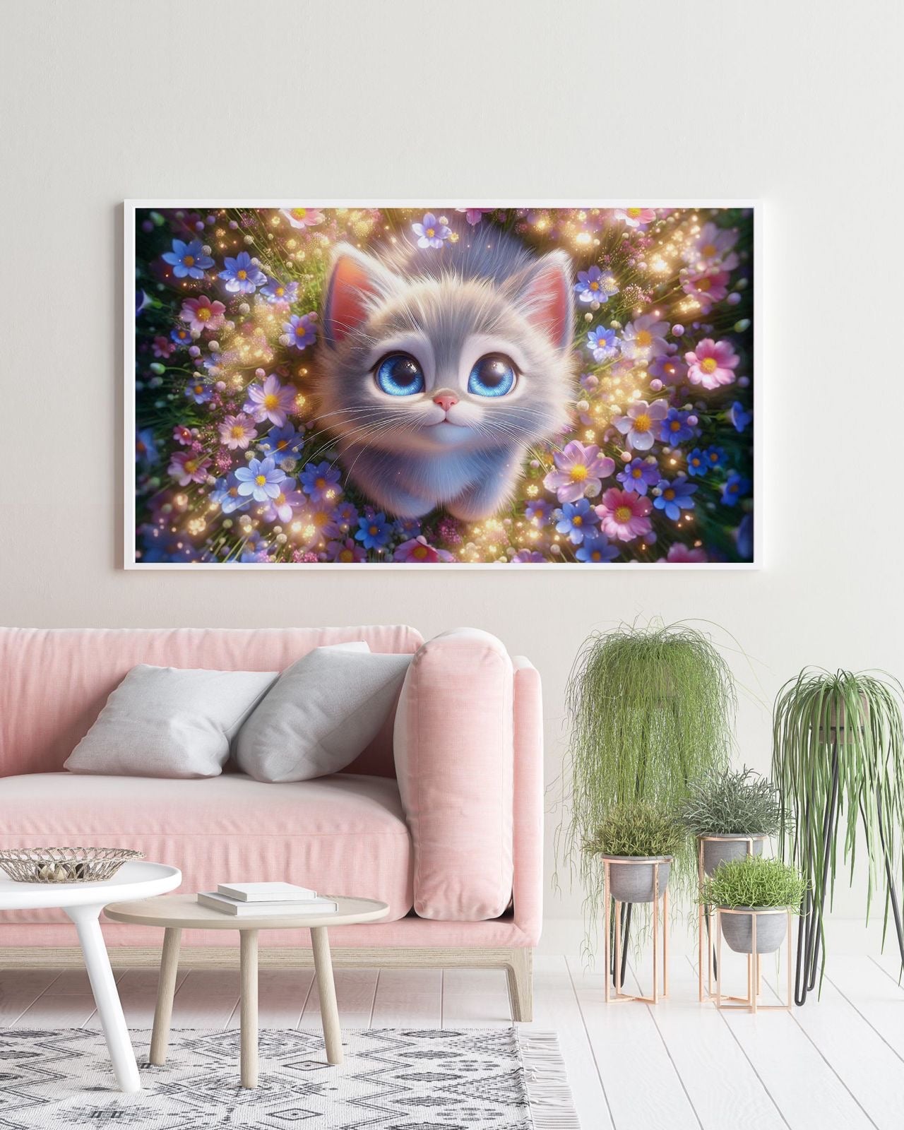 Diamond Painting Bild Kätzchen "Tracy" von AI-Artist Lexxy.ai 40x70cm (inkl. Feenstaub) TSS-626