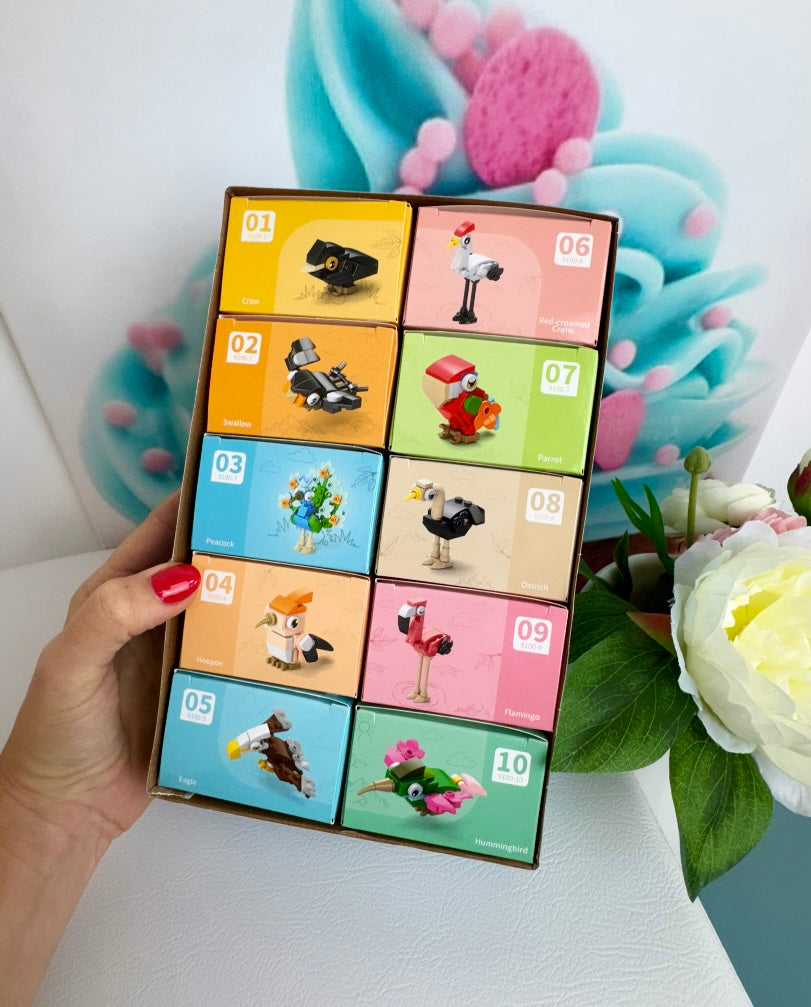 Mini Building Blocks Bundle - "Sweet Birds" - Klemmbausteine (10Sets)