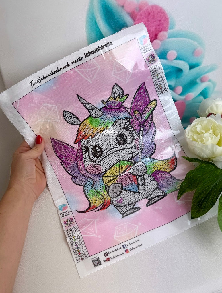 Diamond Painting Schnubbirella Bild: Schnubbi "Diamant-Fee" 25x35cm (Teilbild)