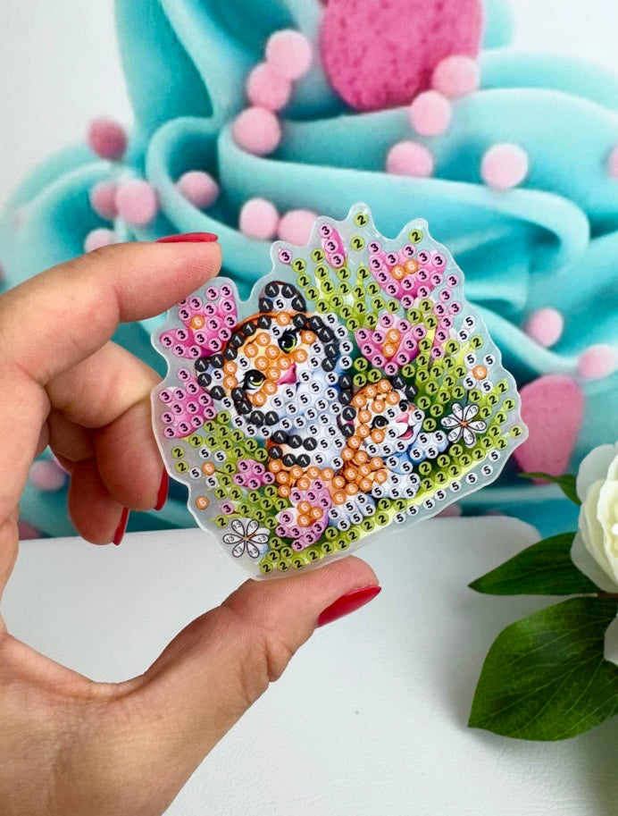 Diamond Painting Magnete "Flower Animals" 6Stk (M911)