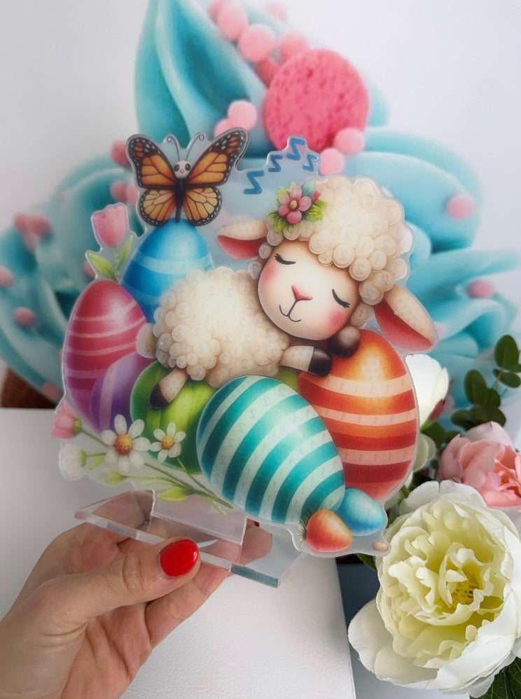 Diamond Painting Oster Aufsteller "Schlafschaf" 19,0x19,0cm (AH534)