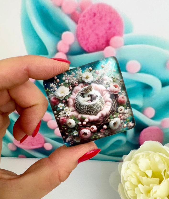 Diamond Painting Cover Minder "Kuschelnest-Igel" (CM)