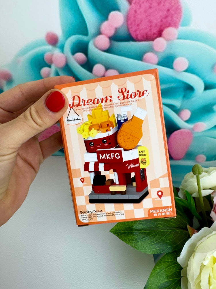 Mini Building Blocks - "Fastfood Houses" - Klemmbausteine (6Sets) KB22