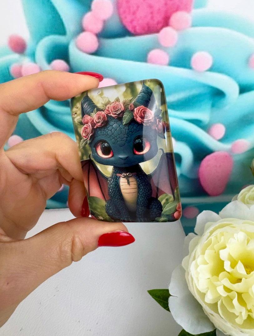 VORVERKAUF! Diamond Painting Cover Minder Drache "Ruby" (CM)