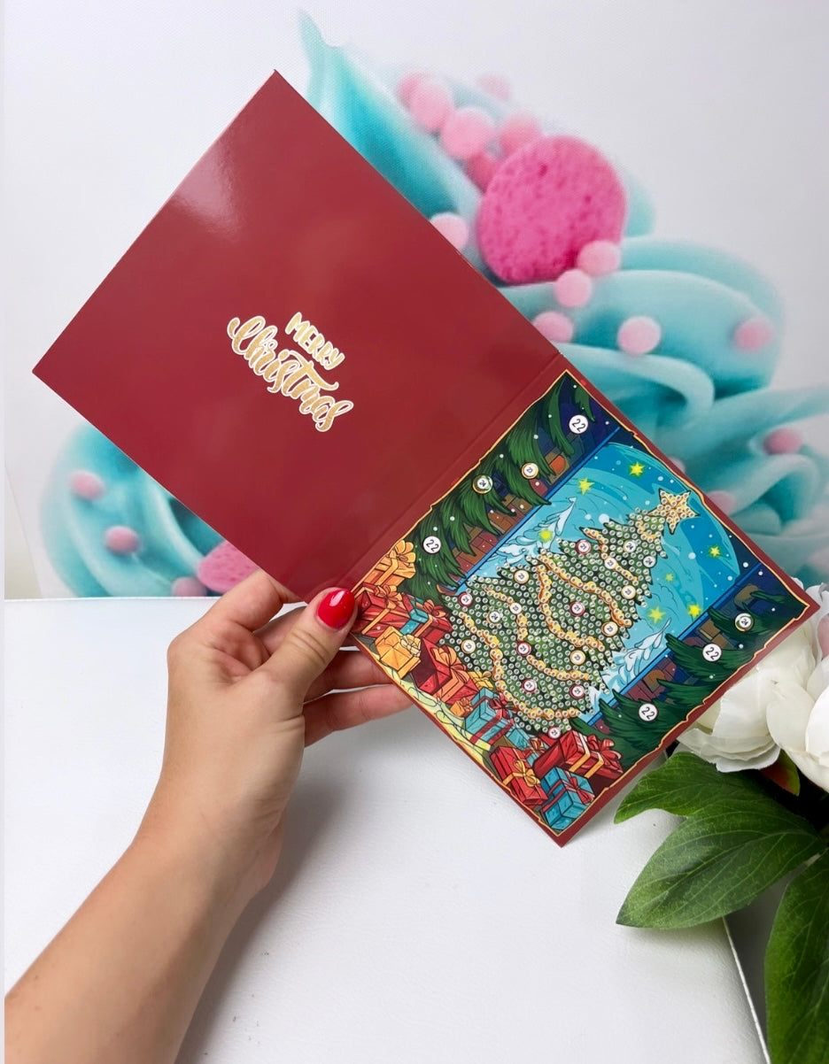 Diamond Painting "XMAS-Grußkarten" 12er Set (K26)