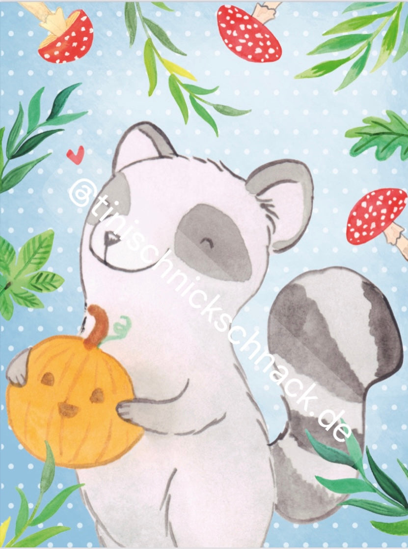 BILD DES TAGES! Diamond Painting Bild "Waschbär" 30x40cm TiniSchnickschnack meets Mr. & Mrs. Panda TSS-486 + gratis Coverminder