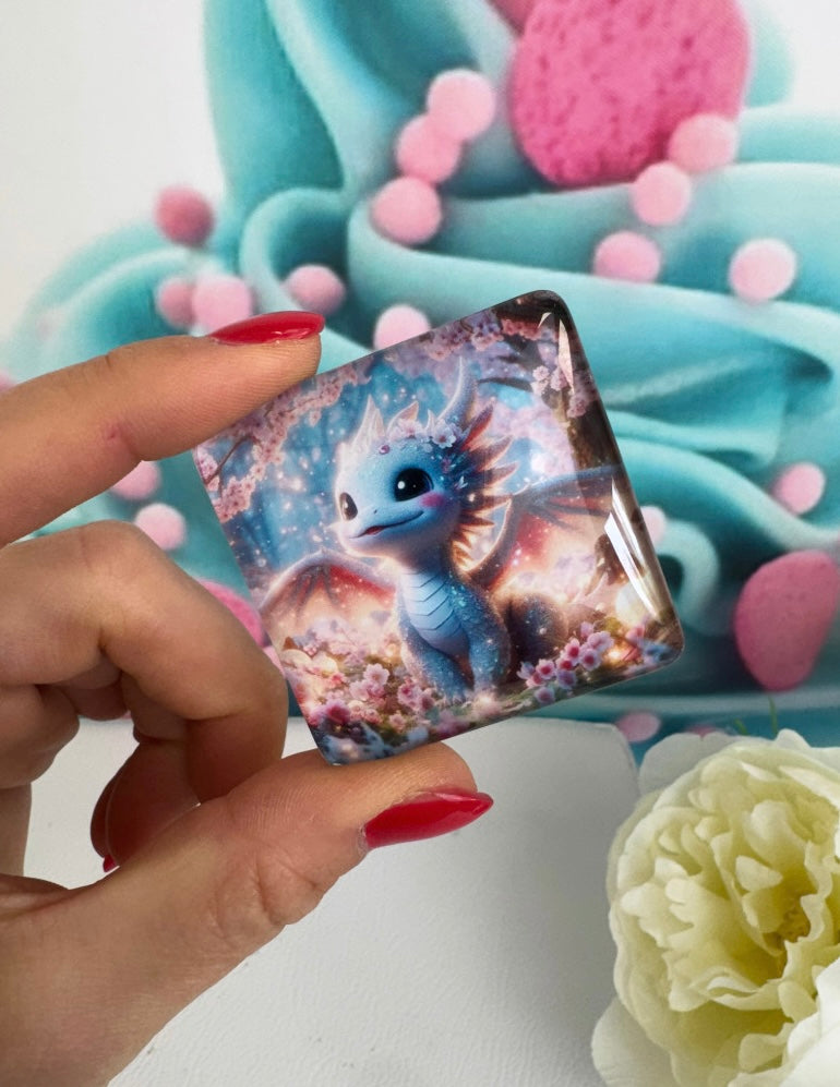 Diamond Painting Cover Minder "Drache Flori" (CM)