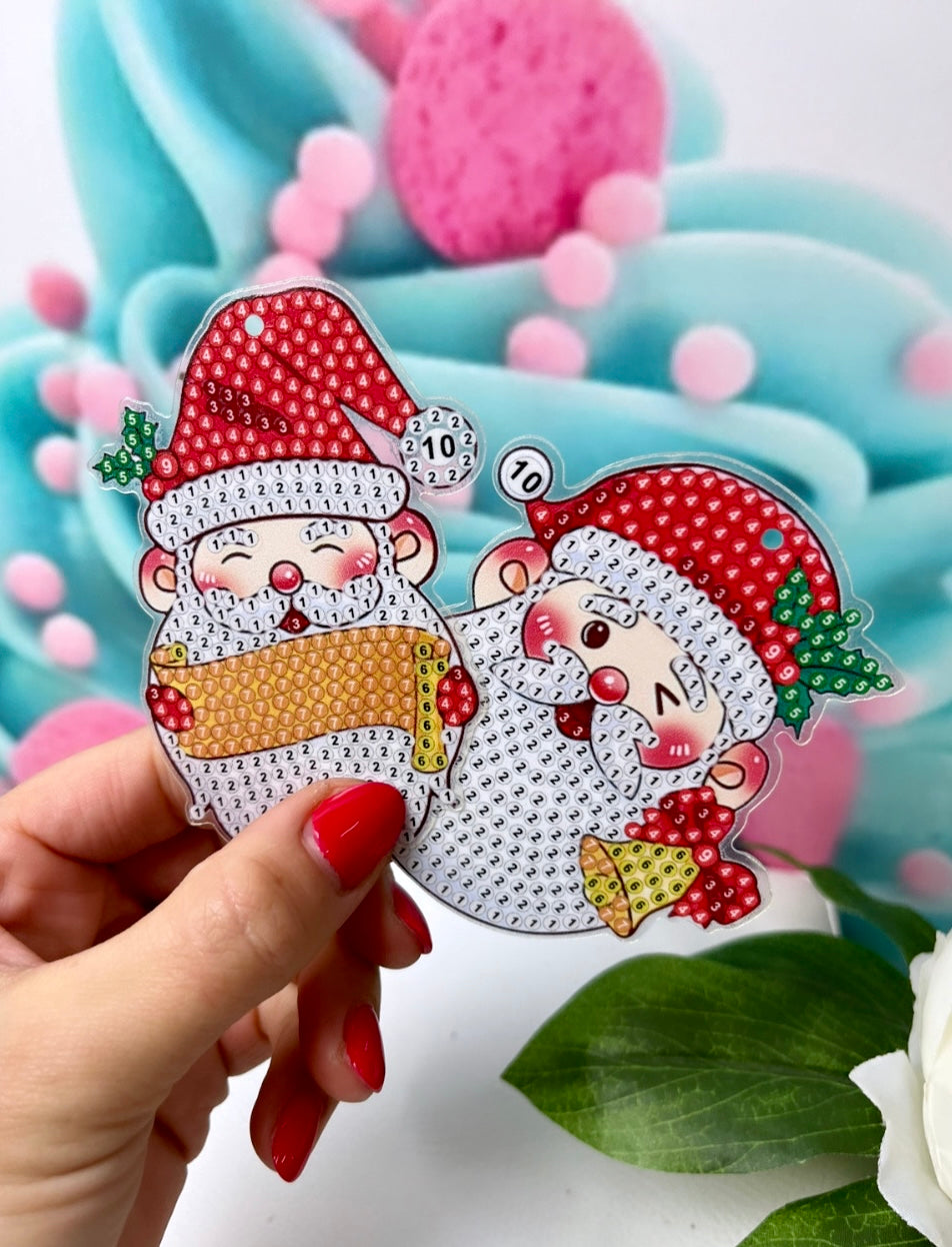 Diamond Painting XMAS "Santa Claus" Geschenkanhänger (K816)