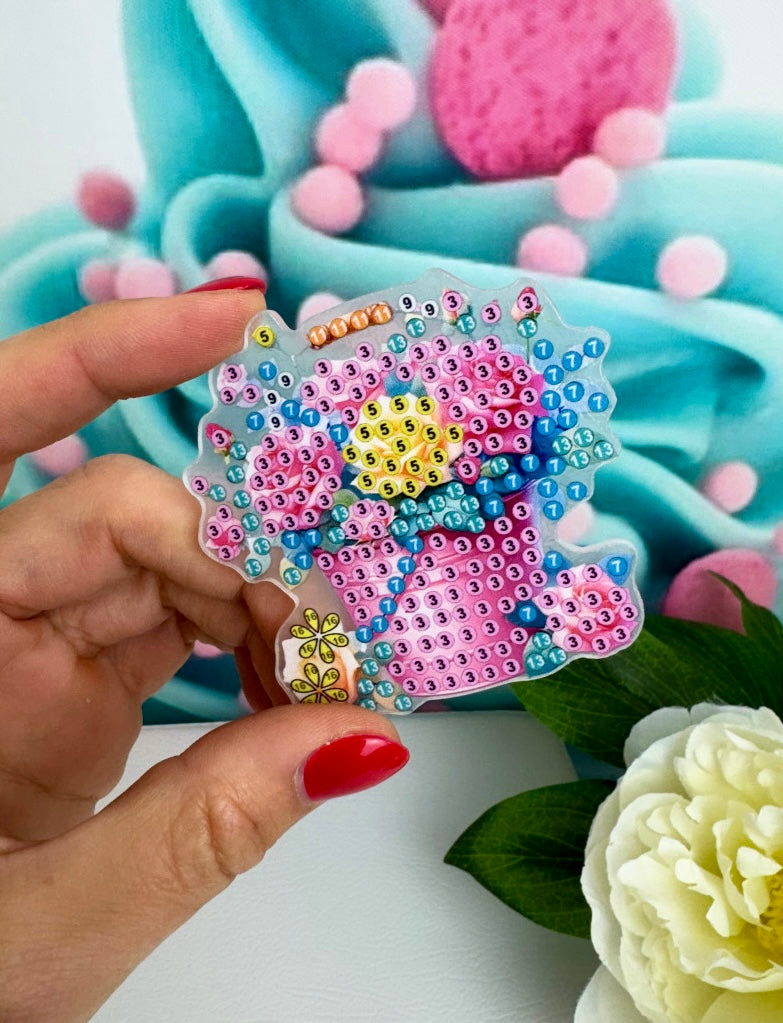 Diamond Painting Magnete "Blumentraum" 6Stk (M913)