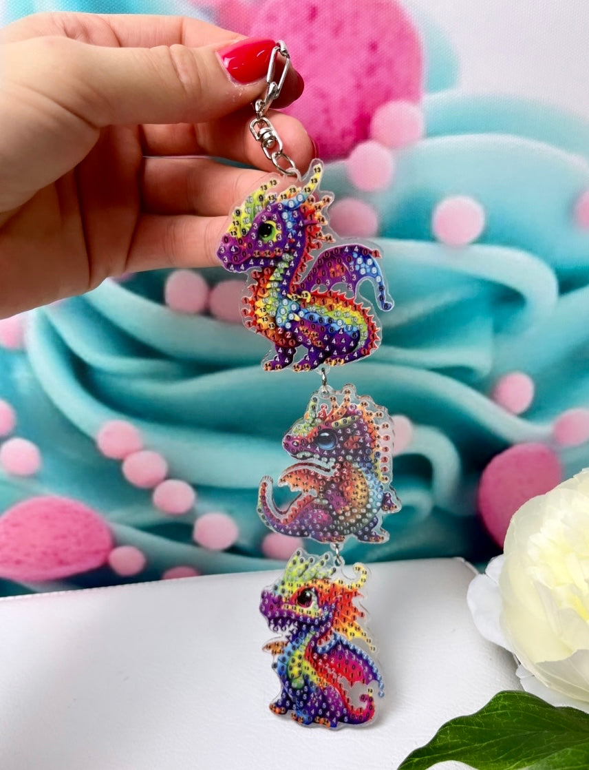 Diamond Painting Anhänger "Drachen-Kette" (AH90)