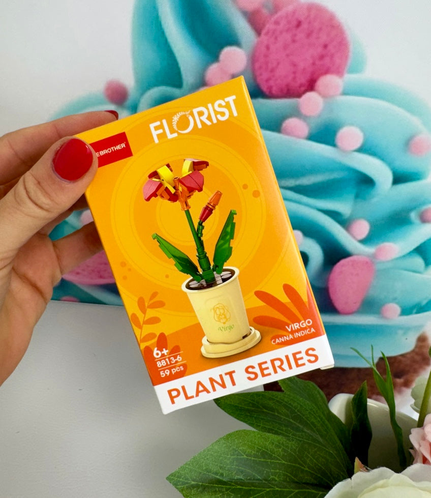 Mini Building Blocks Bundle - "Fancy Flowers" - Klemmbausteine (12Sets) KB8813