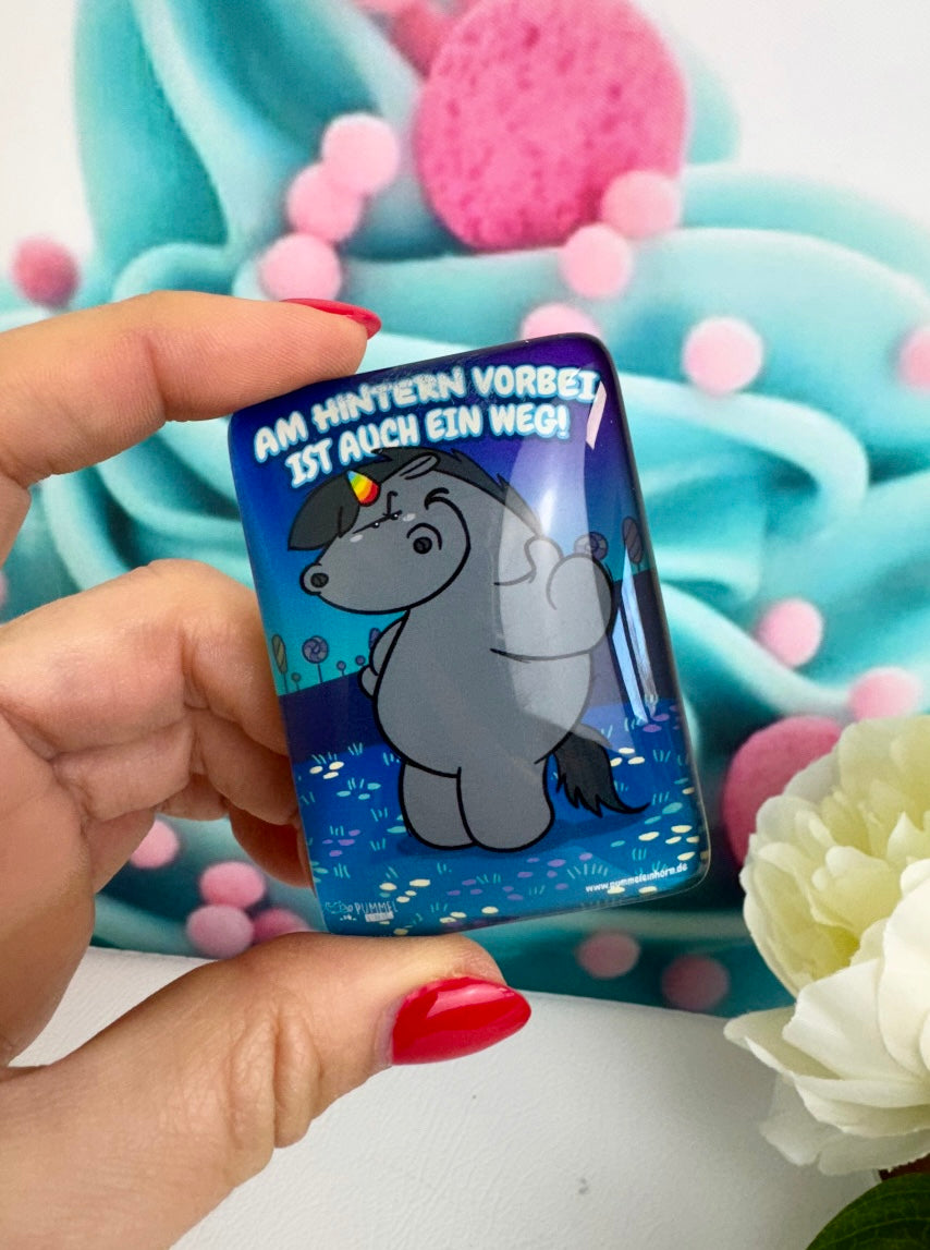 Diamond Painting Cover Minder Grummeleinhorn "AM HINTERN VORBEI" (CM)