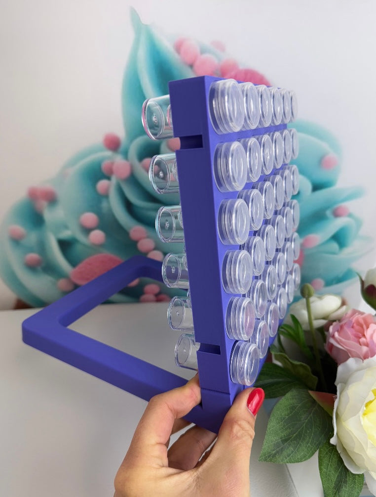 Diamond Painting - Steinchen Dosen rund mit Deckel - (36 Dosen)