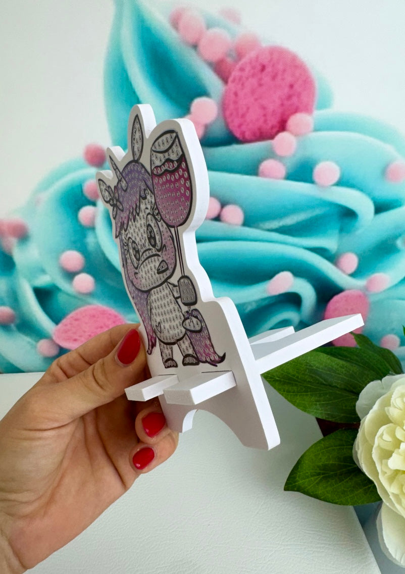 Diamond Painting Schnubbi Handy-Base "Weinhorn" 10x14cm (B003)