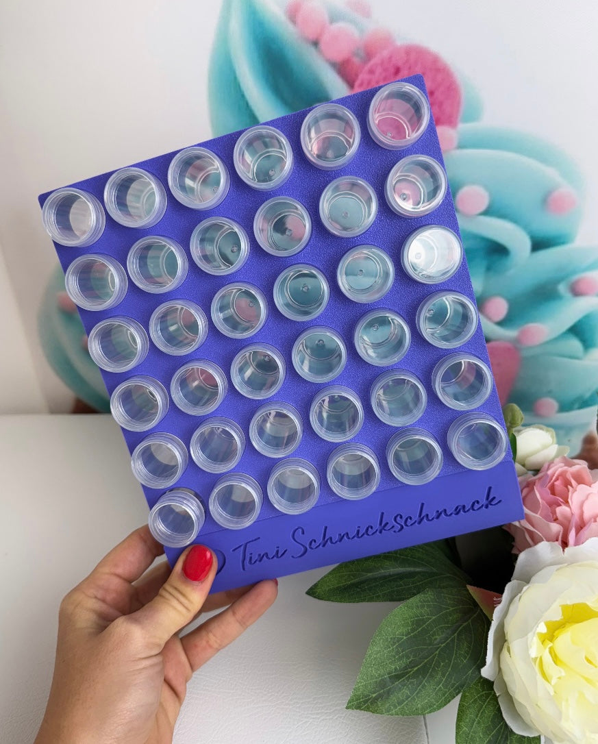 Diamond Painting - Steinchen Dosen rund mit Deckel - (36 Dosen)