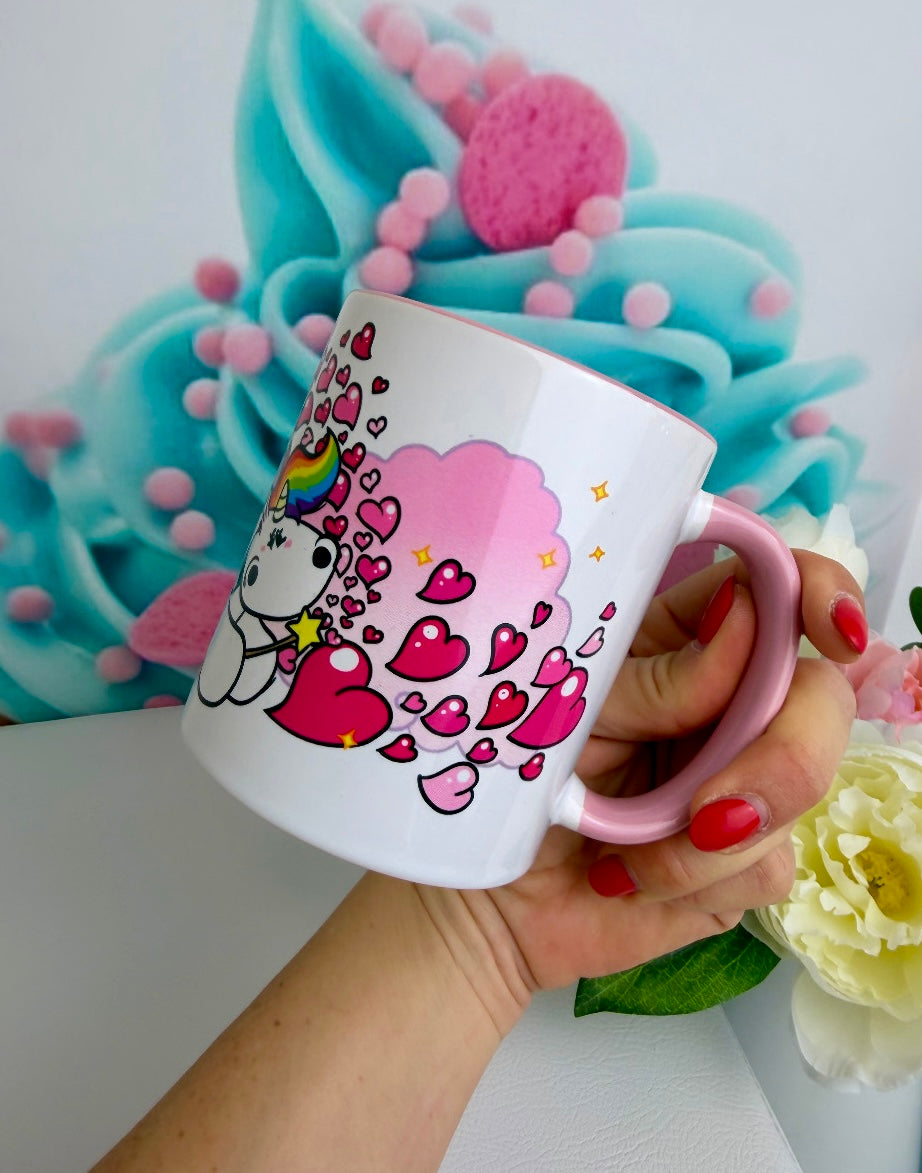 TiniSchnickschnack Pummeleinhorn "Herzchen-Pummelfee" - Tasse 330ml