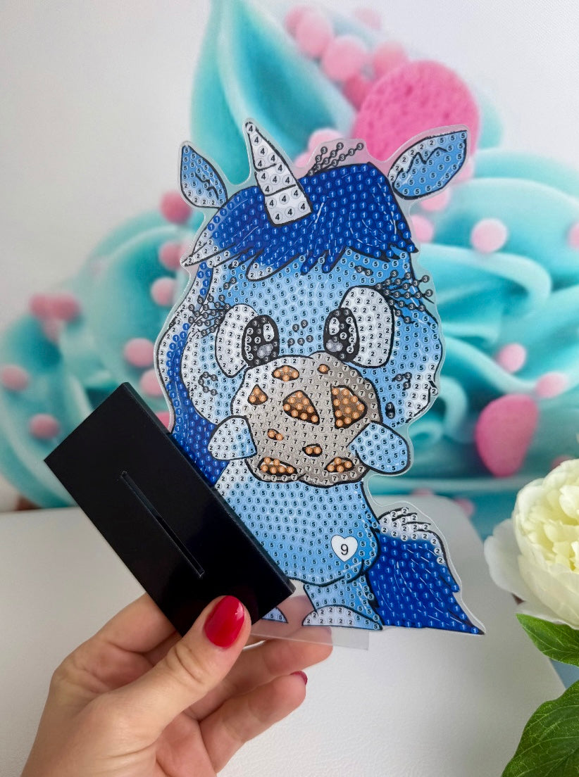 Diamond Painting Schnubbirella Aufsteller - Schnubbi "Krümelhorn" 13x29cm