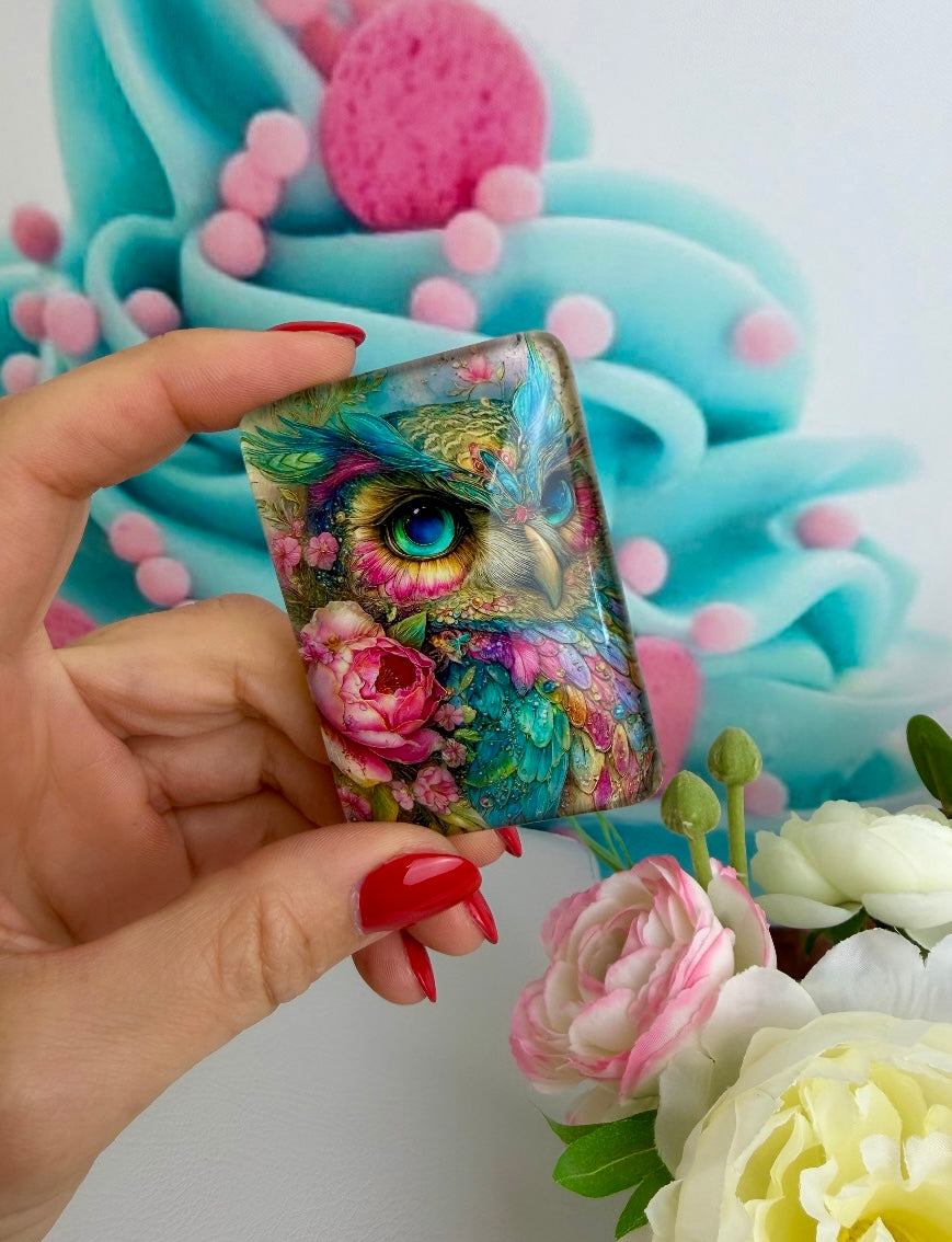 Diamond Painting Cover Minder "Rainbow Owl" (CM)