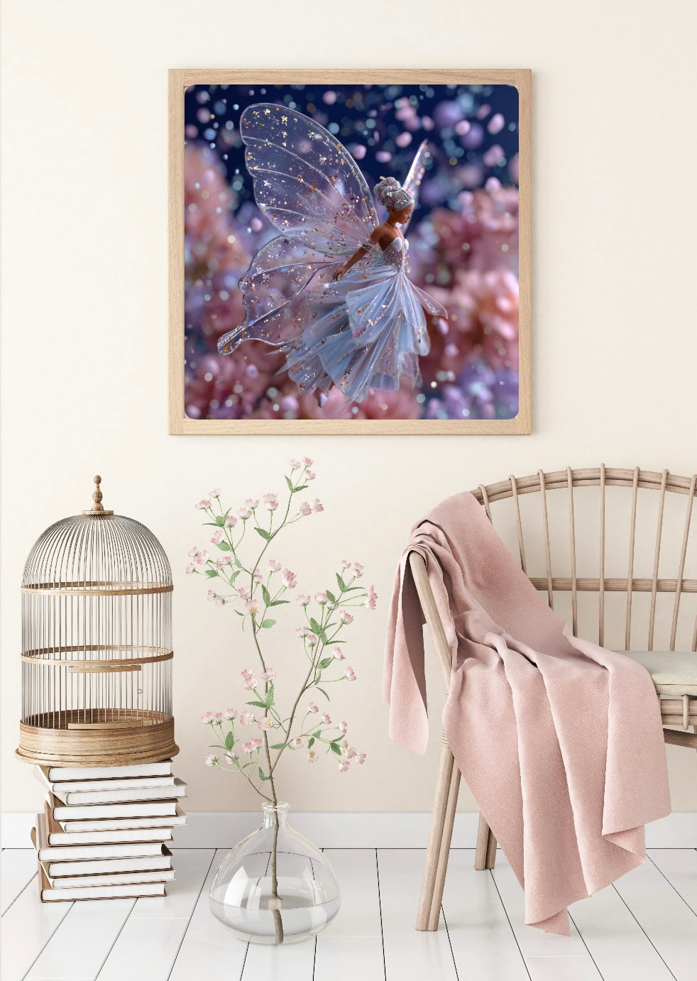 Diamond Painting Bild "Kristallelfe" von TiniSchnickschnack 60x60cm (inkl. Metallic) TSS-831