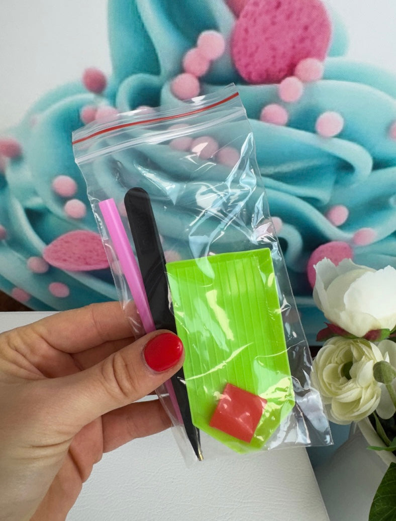 Diamond Painting Bild: "Oster-Freunde" 30x30cm (Teilbild)