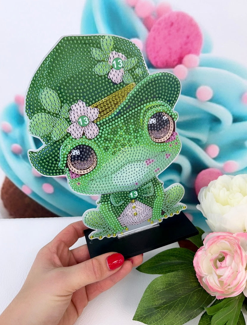 Diamond Painting Aufsteller "Glücksfrosch"