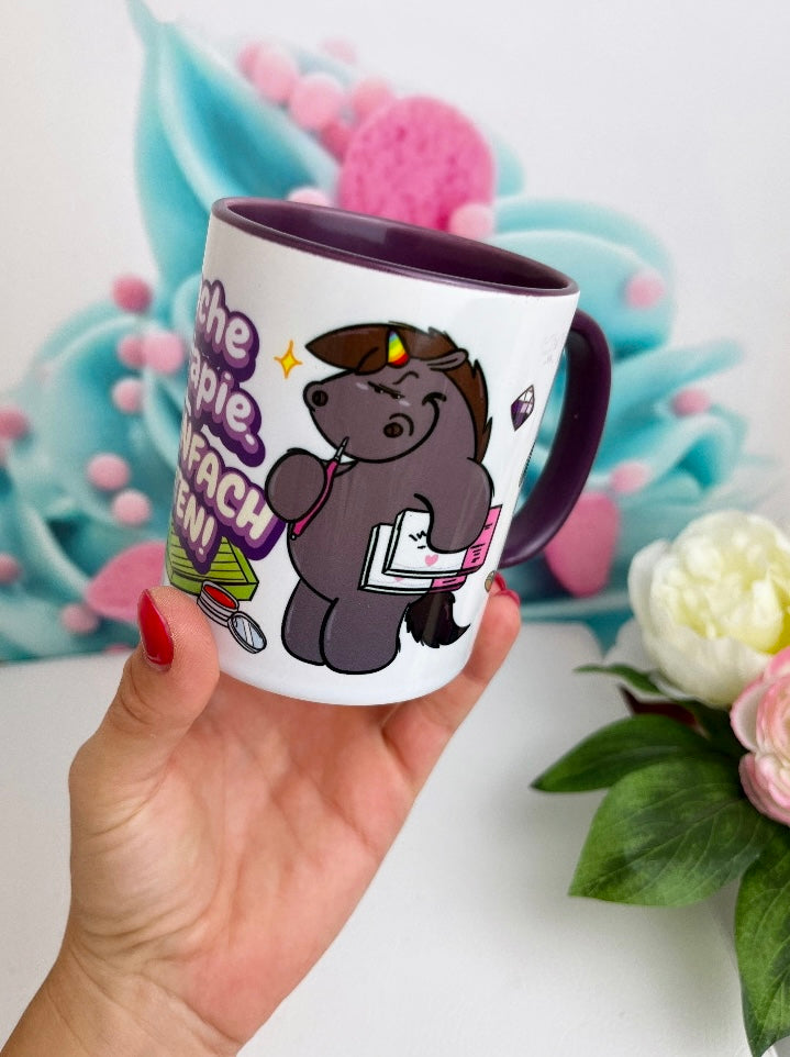 TiniSchnickschnack Pummeleinhorn "Therapie Grummel" - Tasse 330ml