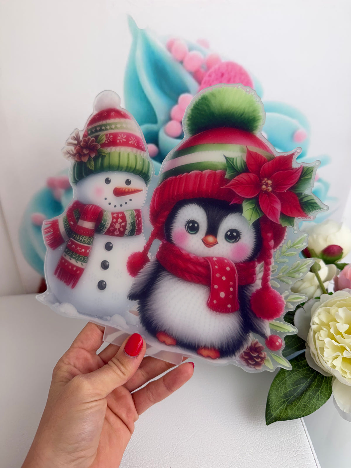 Diamond Painting XMAS Aufsteller "Frosty Friends" 23x24cm (AH908)