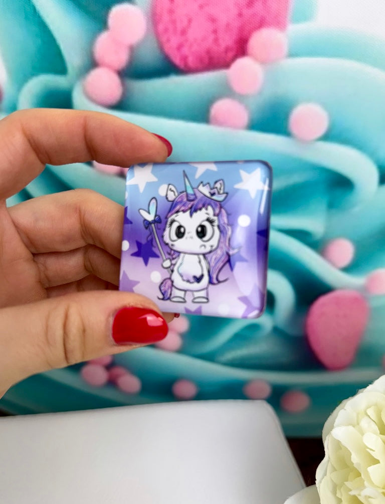 Diamond Painting Cover Minder Schnubbi "White Unicorn" (CM-460)