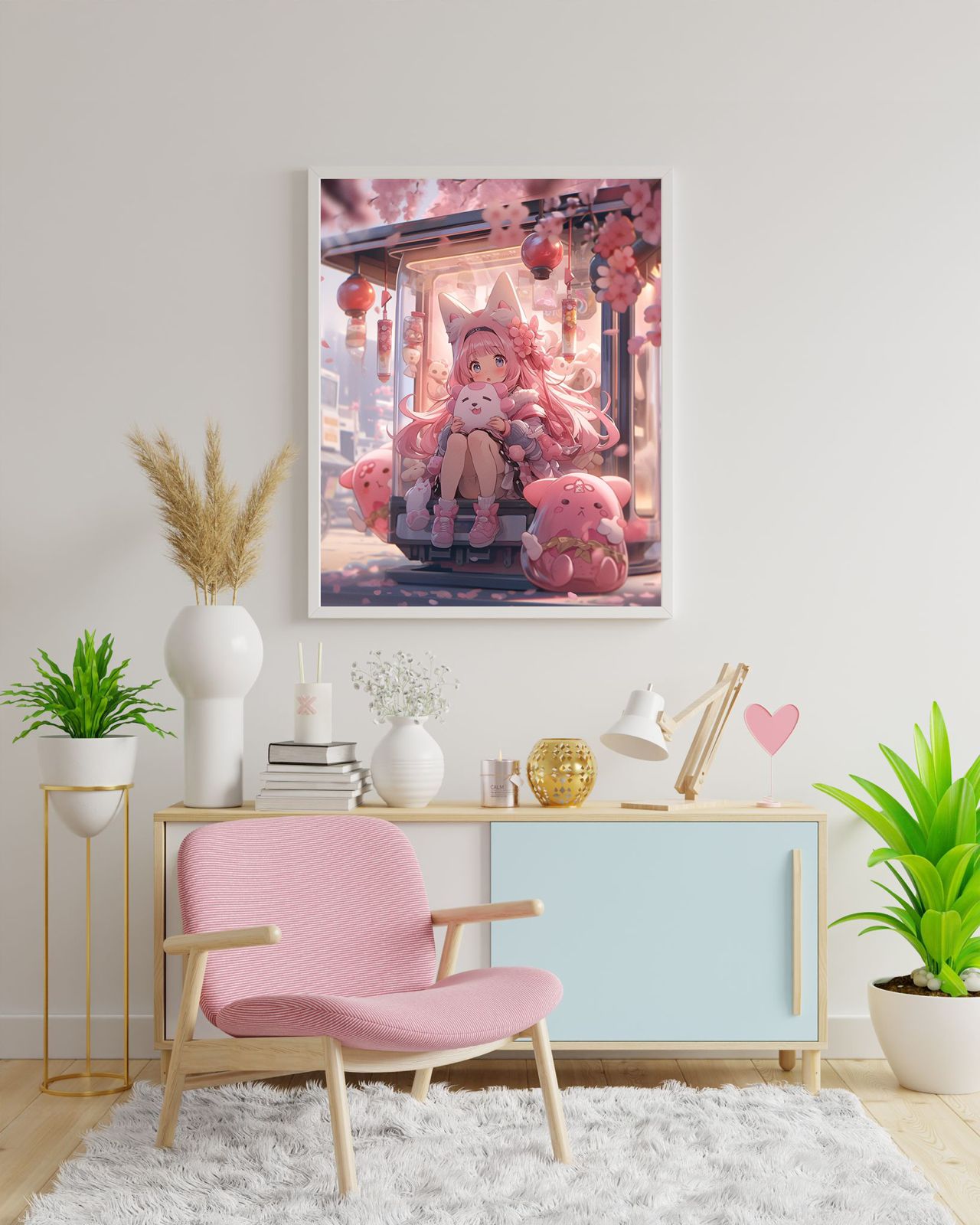 Diamond Painting XL Bild "Kimiko" von AI-Artist Bex.ai 60x80cm (inkl. Fairy Dust)